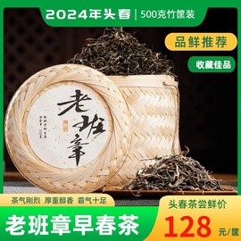 2024年头春云南勐海班章普洱茶生茶散茶500g生普班章古树茶叶