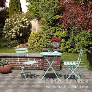 欧式铁艺桌椅/小酒馆套装,折叠桌椅户外露台家具套装桌椅