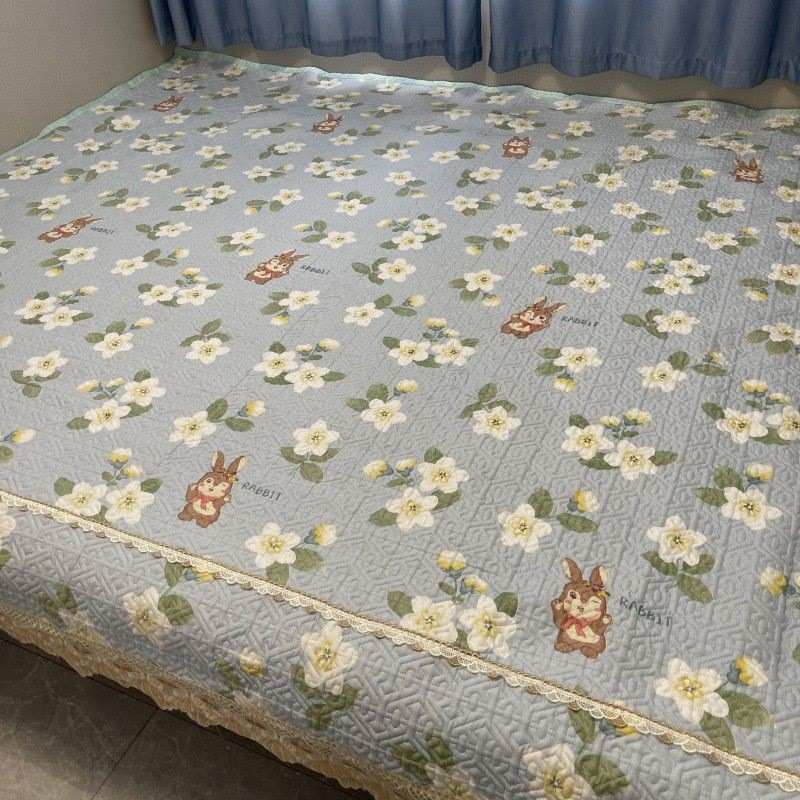 专用盖垫子炕床通用缝可防滑绗盖罩床床机单抗四季棉洗盖榻榻米夹