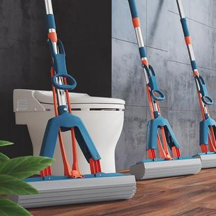 懒人大号海绵拖把头挤水免手洗净拖地胶棉家用吸水一拖地涛森