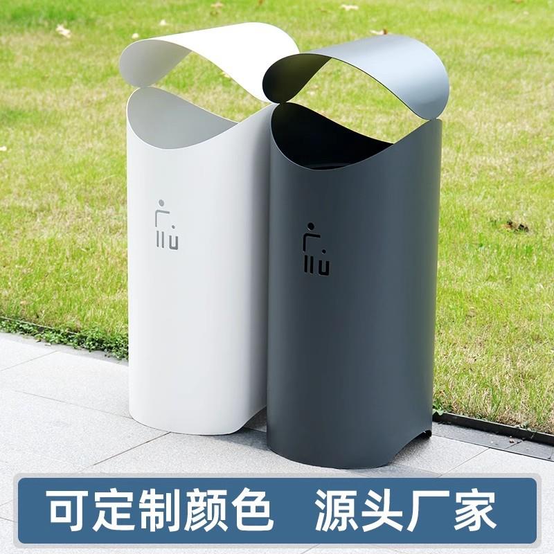 户外垃圾桶高档小区物业不锈钢果壳箱商场室内桶单桶大容量垃圾箱