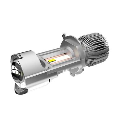 汽车大透镜AL202311灯前灯LED双光H4小透镜改装卤素灯照氙气灯泡