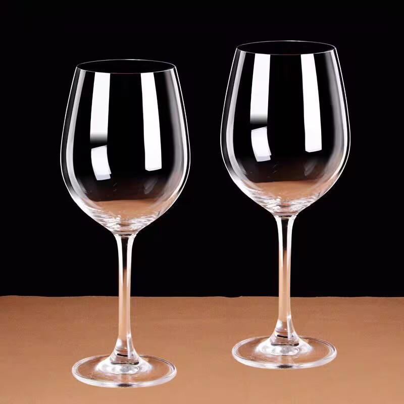 晶源红樱桃大号水晶玻璃高脚杯 红酒杯家用酒杯套装6只装葡萄酒杯