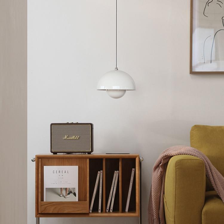 201款床可升降丹麦新花苞餐灯奶油风卧室头伸缩吊灯厅吧台书房吊