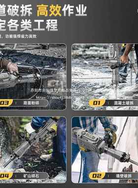 莱凝德大功重型电镐电锤38238多功能率混欧土专用95电动两用风镐