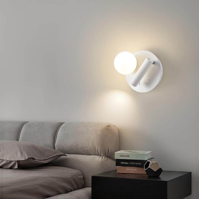 床头灯现代简约酒店宾馆阅读灯创意个性北欧家用灯具卧室led壁灯