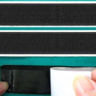 背胶魔术贴尼龙 黑色强力胶魔术贴 带胶魔术贴服饰勾面自粘魔术贴