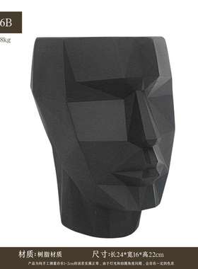 艺术桌面摆件电视柜高级雕塑软办公室人像简约感样板房装饰品客厅