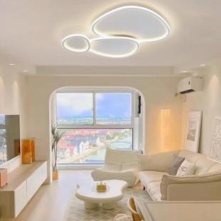 货中山11674现代灯鹅油卵石客厅主灯吸顶奶灯具用云朵套餐组家合