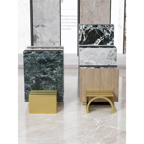 瓷砖展示架木地板展架立式石材样品插架岩板大理石陈列柜地砖货架