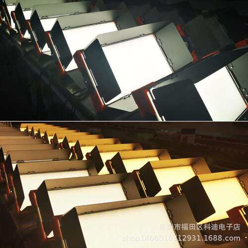 LE三基面光灯 会议室影视灯D演播室平LED107板柔光灯补光照明舞灯