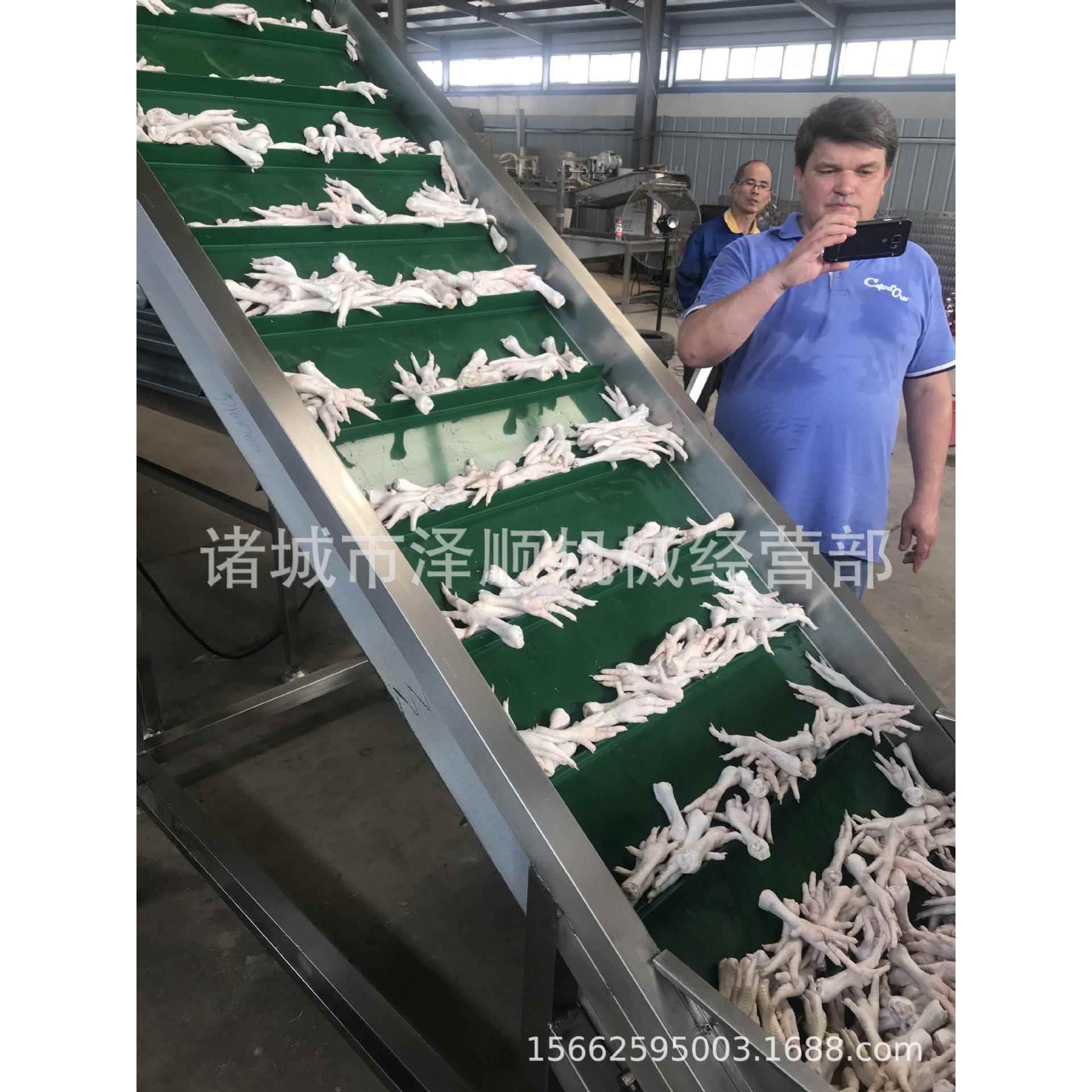 脚皮机 无骨效断率好 鸡爪鸡脱黄皮机 鸡脱爪生产线 脱皮无顺泽损