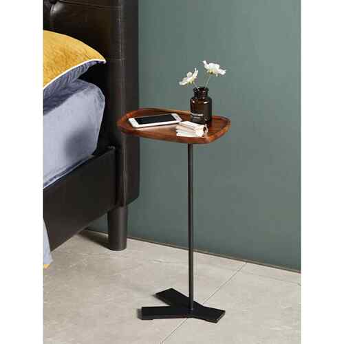 客厅沙发小边几20cm窄角几夹缝艺术迷你茶几可移动实木床头小桌子