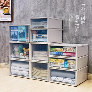 47CM深透明抽屉收纳箱塑料盒储物箱收纳盒组合-台州厂家直销