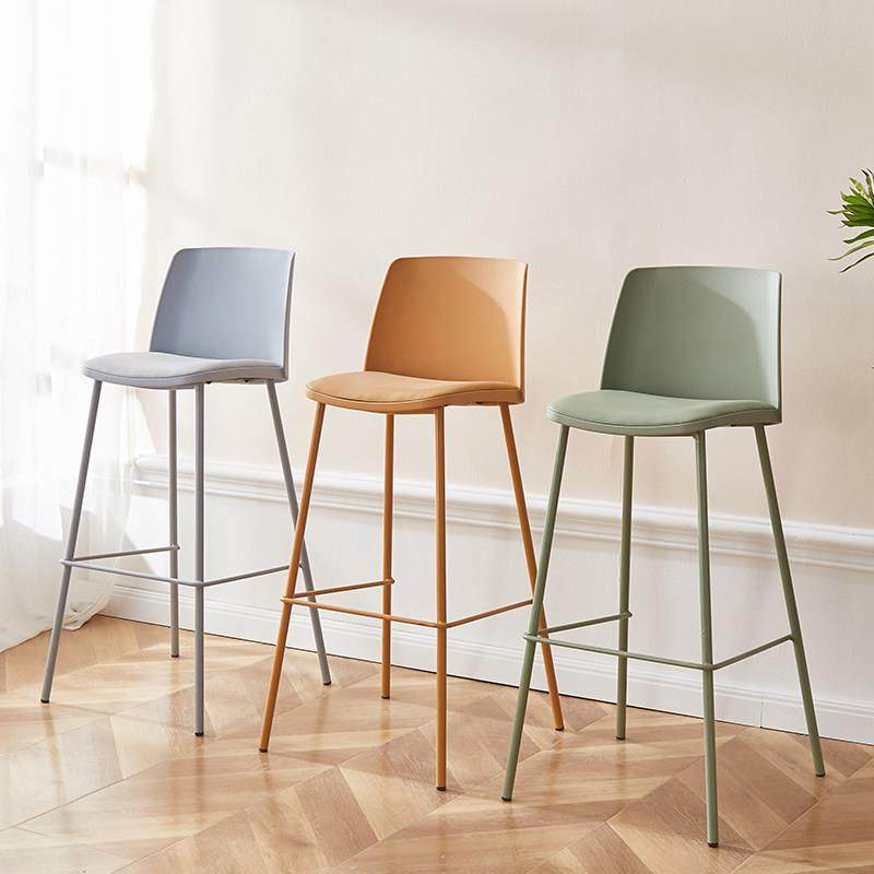 斯堪的纳维亚酒吧椅锻铁家靠背高凳子现代高椅子简单的酒吧椅高椅,住宅家具,家用高脚椅,淘宝优惠券,粉丝福利购,淘宝优惠卷