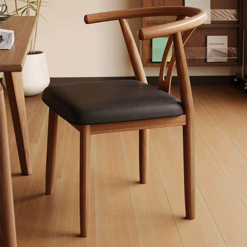 太师椅靠背椅子家用餐椅现代简约餐桌凳子牛角椅铁艺彷实木茶桌椅,住宅家具,餐椅,淘宝优惠券,粉丝福利购,淘宝优惠卷