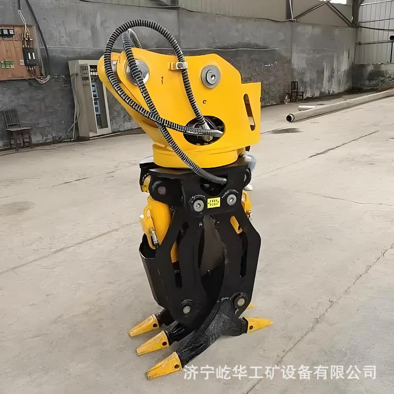 厂家供器应挖掘机液抓压抓器GRA铁抓钢抓石360度木旋转抓树抱夹