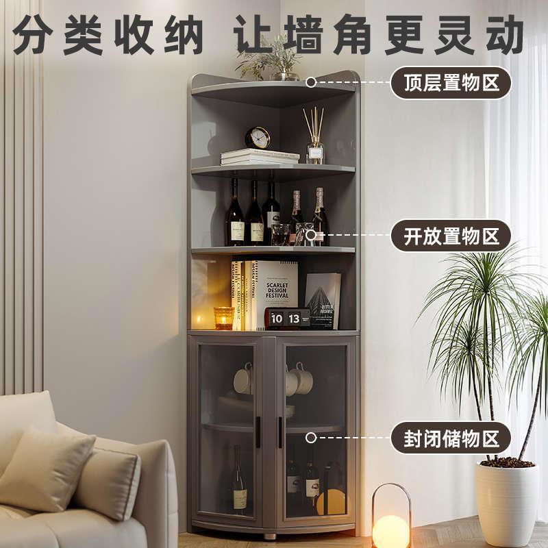 餐厅角落柜角柜墙角三角置物架转角柜书柜客厅卧室角落收纳柜墙边