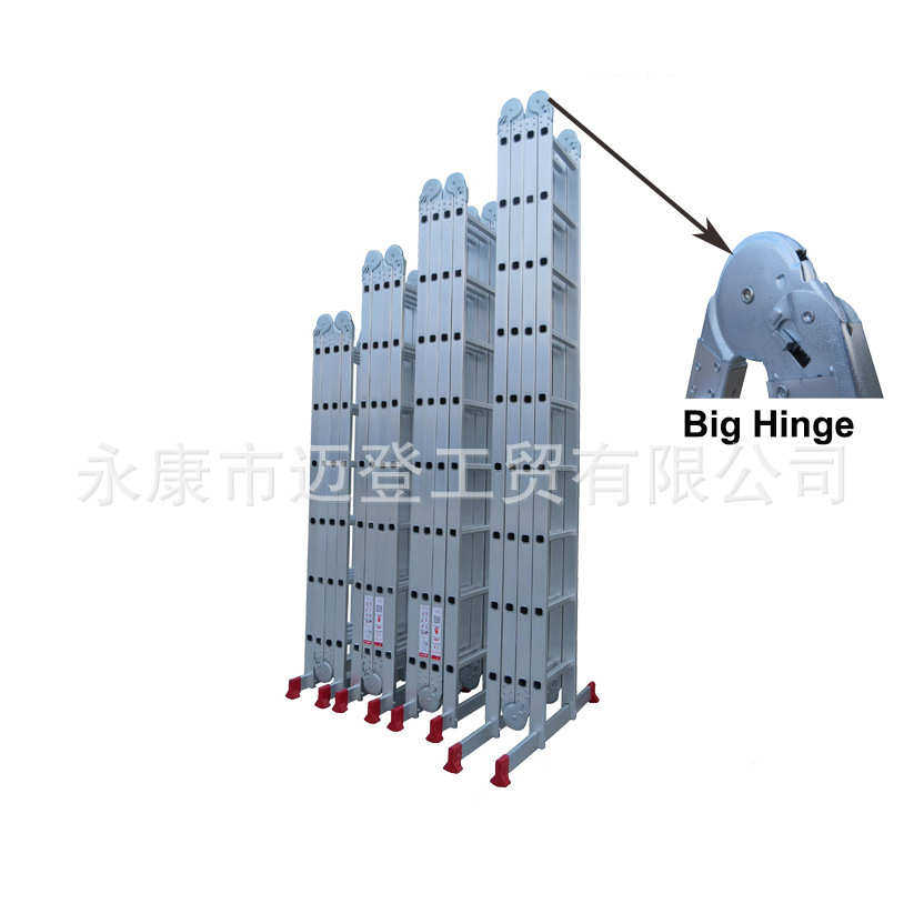 迈尔登®梯子加厚款铝合金多功能折叠梯四折梯大关节,居家日用,家用梯,淘宝优惠券,粉丝福利购,淘宝优惠卷