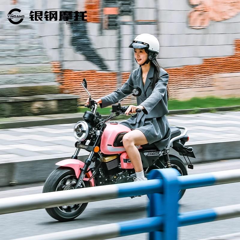 银钢AT150摩托车无级变速自动挡摩托迷你机车无离合前后双ABS刹车图片