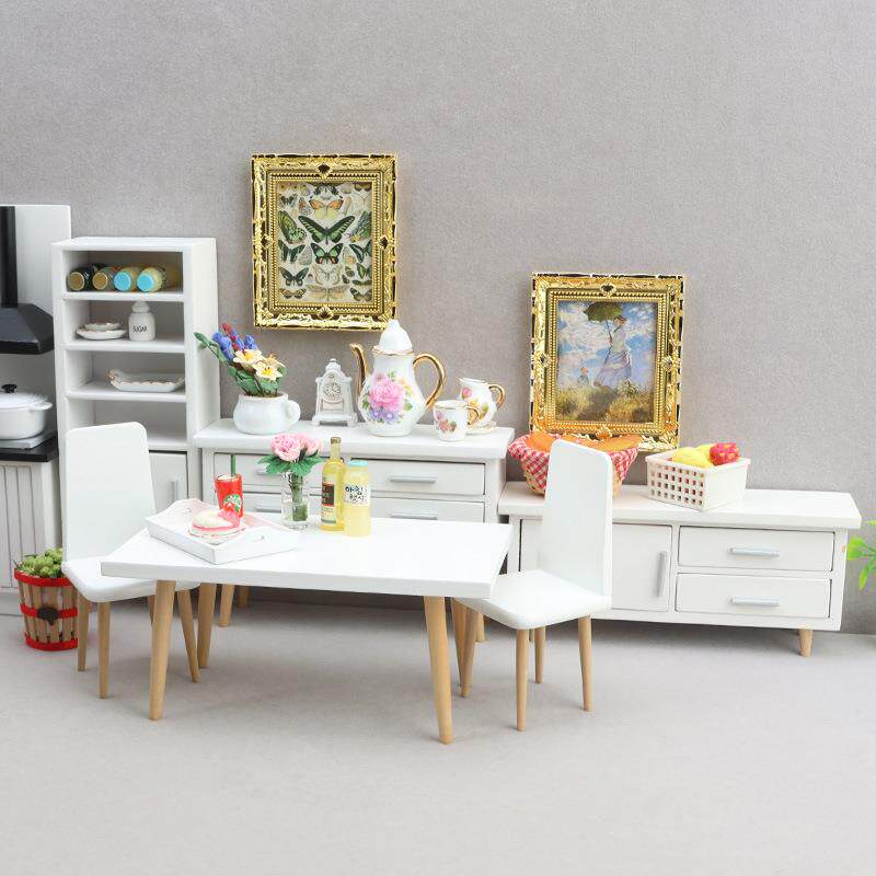 1:12迷你娃娃屋家具配件DOLLHOUSE摆件微缩12分现代风厨房模型