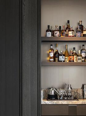 现代展厅样板间酒柜装饰仿真洋酒红酒道具假酒样板房橱柜陈列摆件