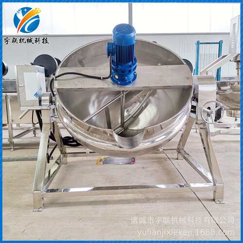电加热汤锅可倾式肉馅熬汤搅拌炒锅酱卤猪蹄卤肉蒸煮夹层锅