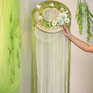 汉服流苏纱帽杨柳超长斗笠防晒花朵超仙子拍照道具帷帽古风斗笠