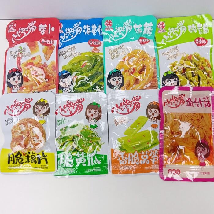 春韵古食小馋嘴脆皮萝卜香辣海带莴笋5种口味500克小包装零食