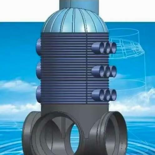 塑料流槽沉泥检查井污水雨水井市政排水井地埋直通井