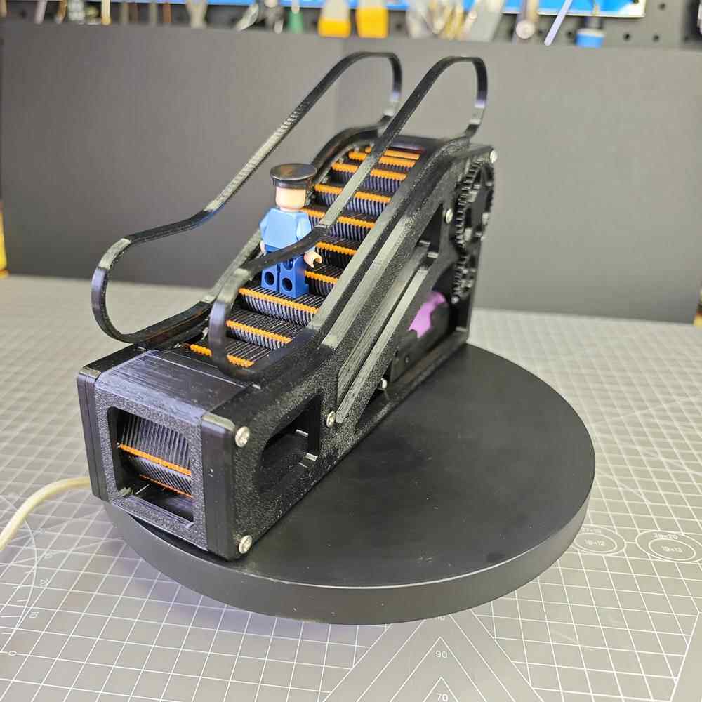 环保安全3D打印电动扶梯模型商场自动手扶梯电梯玩具diy儿童礼物