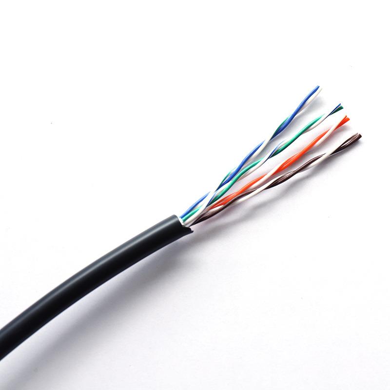 8芯网络线带屏蔽全铜黑色会议话筒网络线0.05标称截面