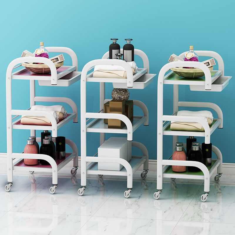 美容院专用美容美发小推车移动仪器置物架零食北欧美甲推车收纳车