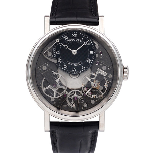 [9.8新]宝玑公价217500传世18K白金手动机械男表7057BB/G9/9W6