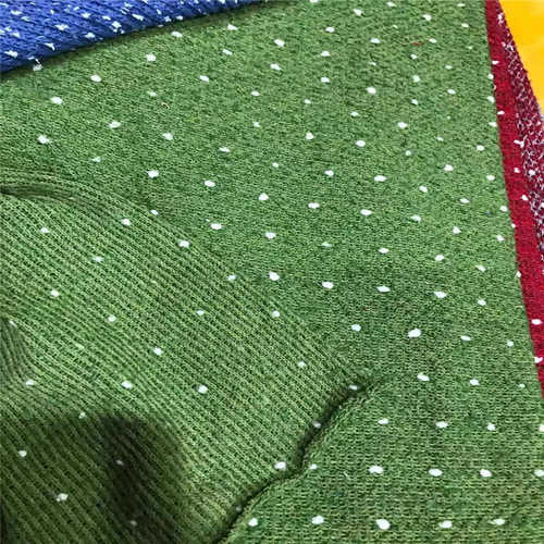 君晟小香风粗纺斜纹花纱灯笼面料 秋冬针织提花面料 单面绒布料