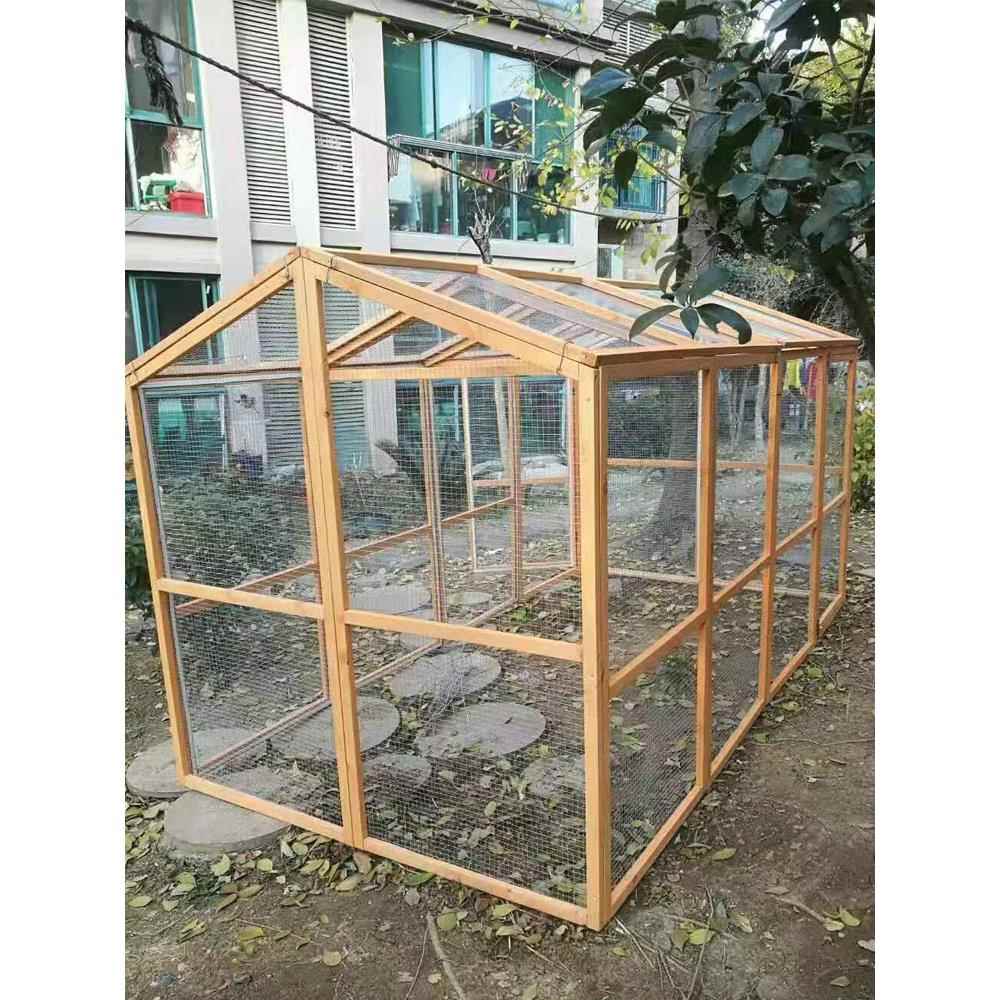木制鸡笼鸡舍鸡窝鸡屋家用围栏木展示鹦鹉笼鸭笼鸽子笼鸽棚多肉房