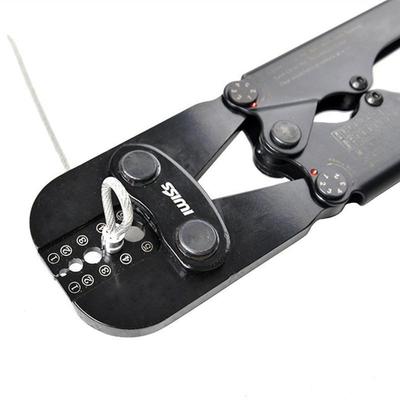 IWS-1608B圆型接头铝卡夹单铜管钳压接钳8字型铝套压线钳1.58-5mm