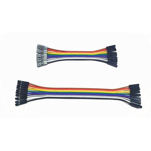 杜邦2.54MM双头母对母,10P彩排线插1P胶壳,长度15CM与10CM一套