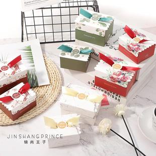 糖果礼盒装 创意婚礼个性 粉色纸盒子 结婚喜糖盒森系欧式 2026新款
