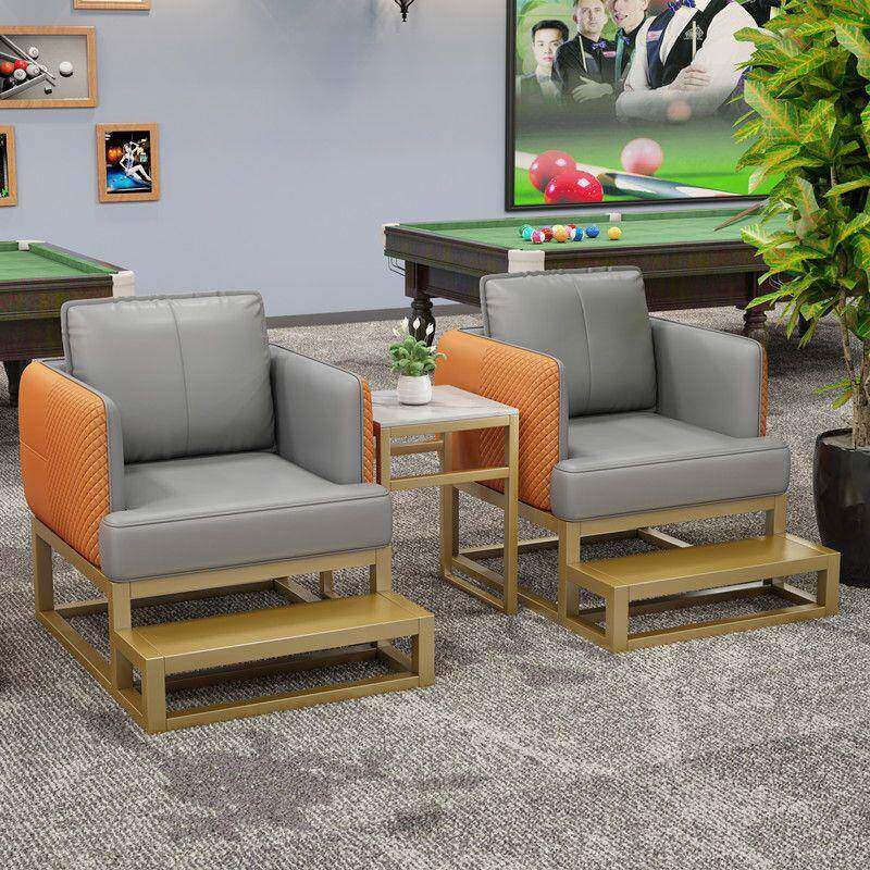 台球厅息区沙发桌球发室专用沙发观球椅端沙GQ63254椅休高桌球厅