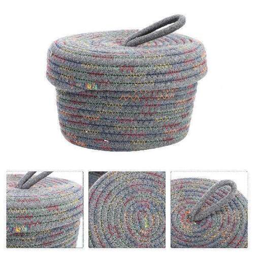 Cotton Woven Storage Basket Home Decor Containers Baskets