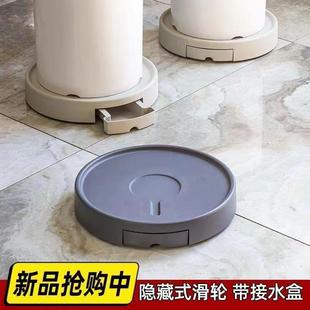 花盆托盘带轮底座大号塑料接水盘加厚隐形滑轮移动万向轮花盘托