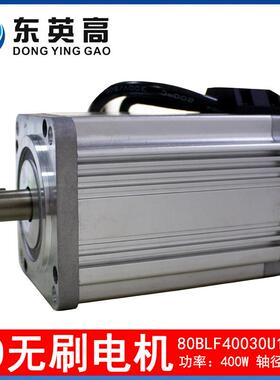 东英高80BLF400W直流无刷电机高速3000转低压48V轴径19mm长164mm