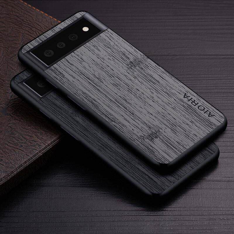 外壳为谷歌Pixel 6 Pro 6 6A 5G底色竹木图案