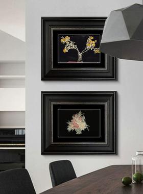 C226繁花锦玉饰中古小常众法式复古似装画卧室餐厅工作室样板房挂