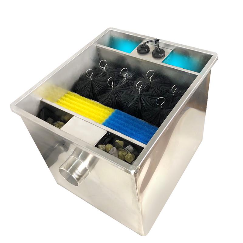 鱼池过滤器过滤桶水循环系统室外锦鲤池塘过滤箱不锈钢净化外置