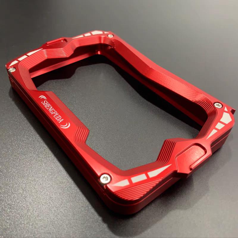 适用钱江追600仪表框QJ350加固型保护仪表架装饰盖摩托车改装配件