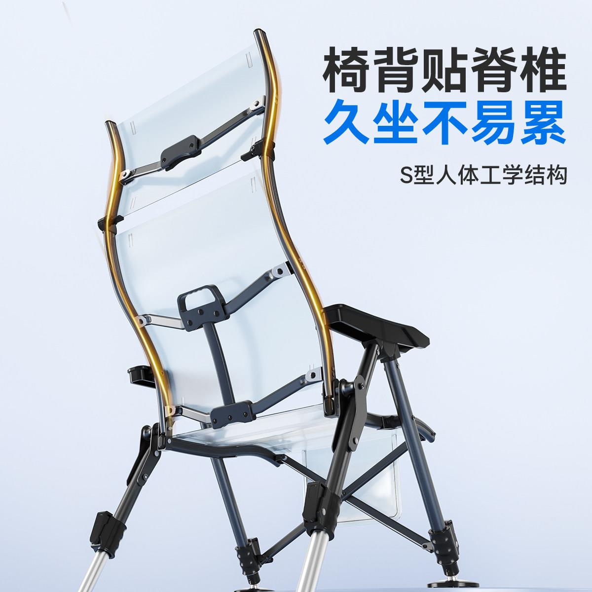 渔源YZY-20262鱼026新款欧式钓椅野钓专用钓鱼椅折新叠型铝之合金