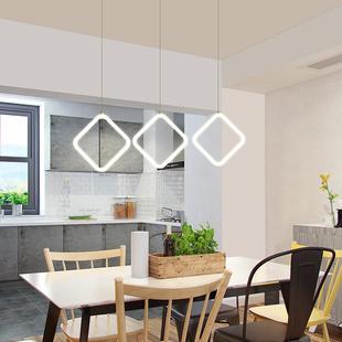 餐厅灯现代简约设计师创意个性 北欧楼梯间饭厅吧台灯艺术圆环吊灯