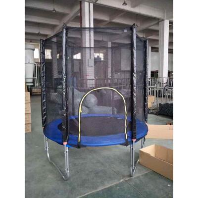 室内外儿童蹦蹦床跳跳床4.5FT-8FT圆形带护网Trampoline 工厂出厂